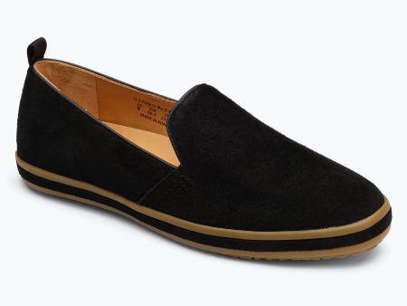 Sutton Suede Slip On - Black Online now