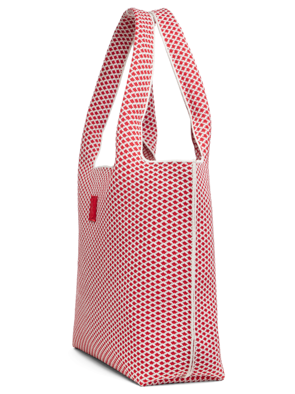 Large - Red Diamond tote with pouch For Cheap