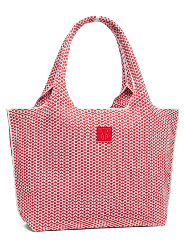 Large - Red Diamond tote with pouch For Cheap