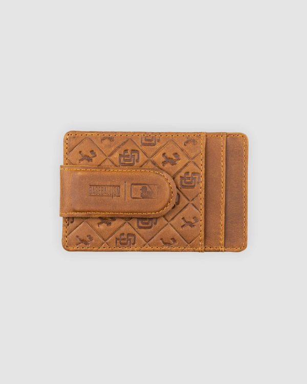 Flag Man Glove Leather Money Clip Wallet - San Diego Padres Cheap