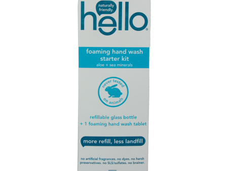 Hello - Foaming Hand Wash Starter Kit - Aloe and Sea Minerals Sale