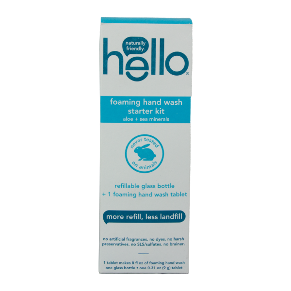 Hello - Foaming Hand Wash Starter Kit - Aloe and Sea Minerals Sale