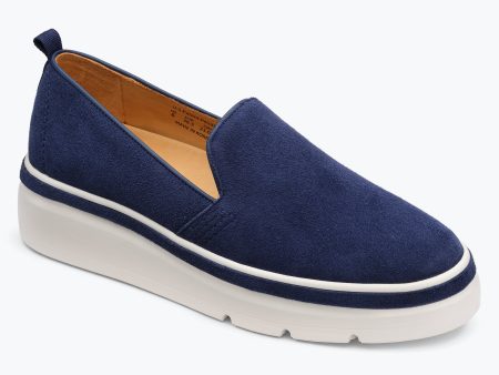 Sutton Suede Sneaker - Blueberry Hot on Sale