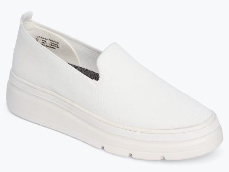 Sutton Knit Sneaker - White Hot on Sale