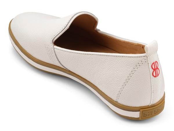 Sutton Leather Slip On - White Discount