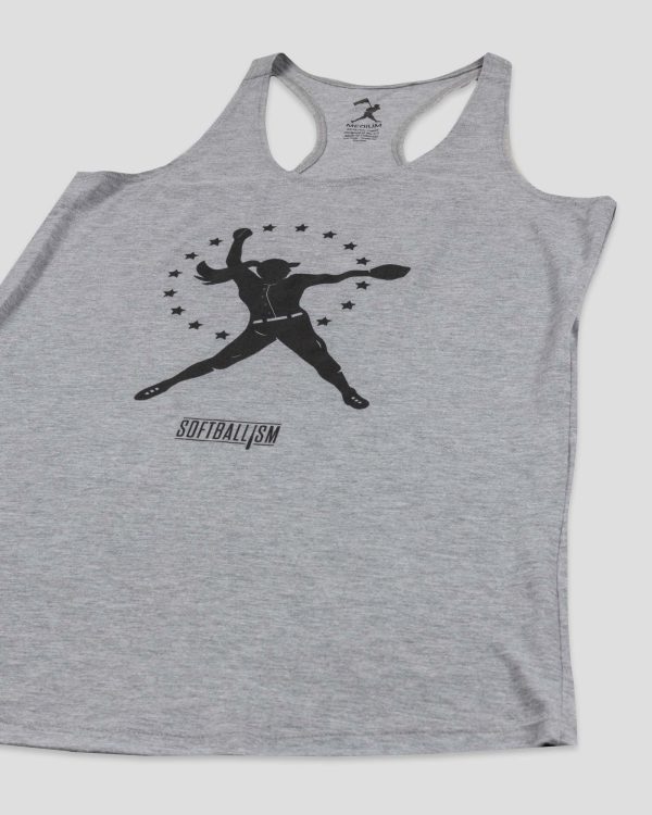 Softballism Star Girl Racerback Tank For Discount