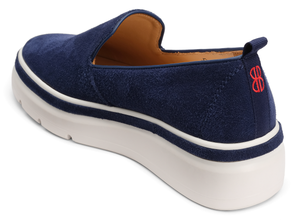 Sutton Suede Sneaker - Blueberry Hot on Sale